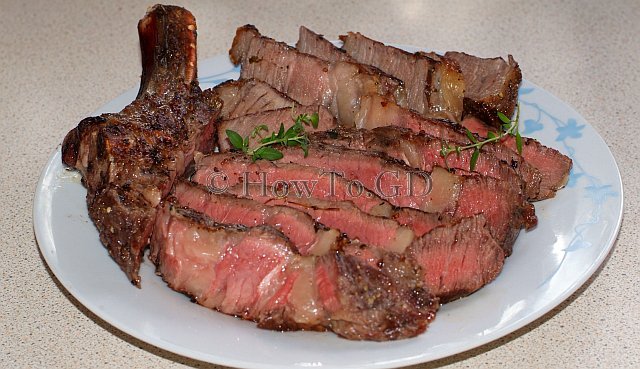How to make thick rib joint steak