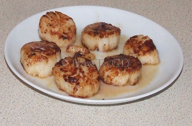 How to pan fry king scallops