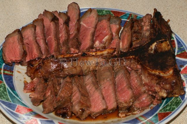 How to grill Porterhouse steak with Garlic-Soy sauce