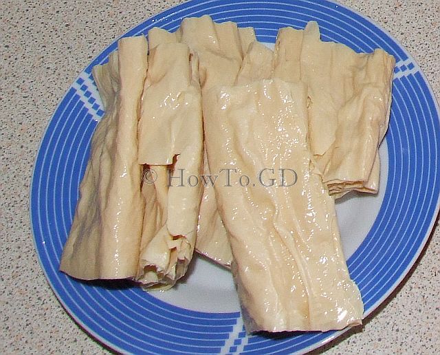 How to prepare tofu skin for cooking