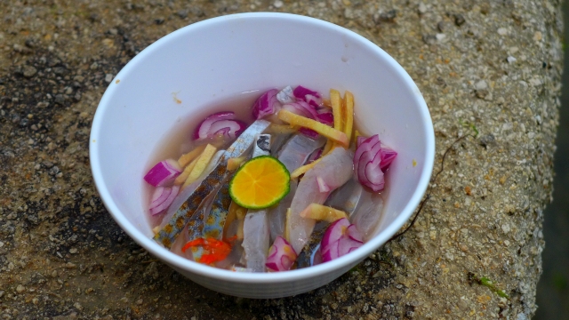 How to make kinilaw from golden rabbitfish